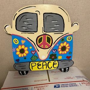 19” hippie bus door hanger